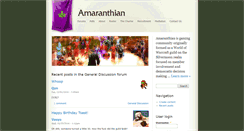 Desktop Screenshot of amaranthian.com