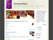 Tablet Screenshot of amaranthian.com